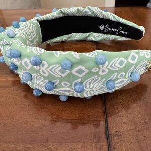 Green and Blue Beaded Headband by Brianna Cannon
